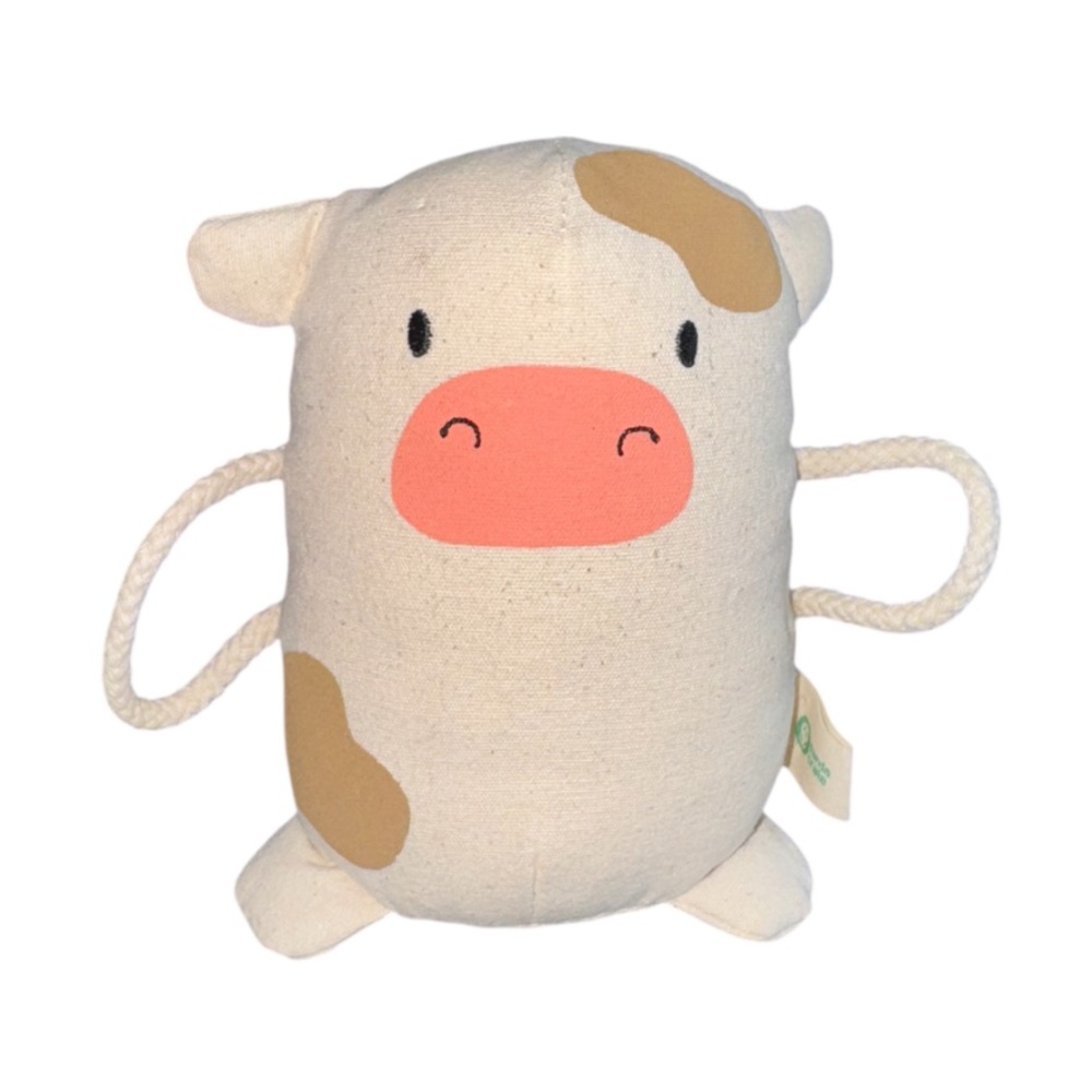 Panda Crate Baby Cow Shake Plush Stuffed Animal
